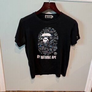 Bape BLACK BAPE GIANT CAMO BIG APE HEAD T Shirt Women's Size Medium